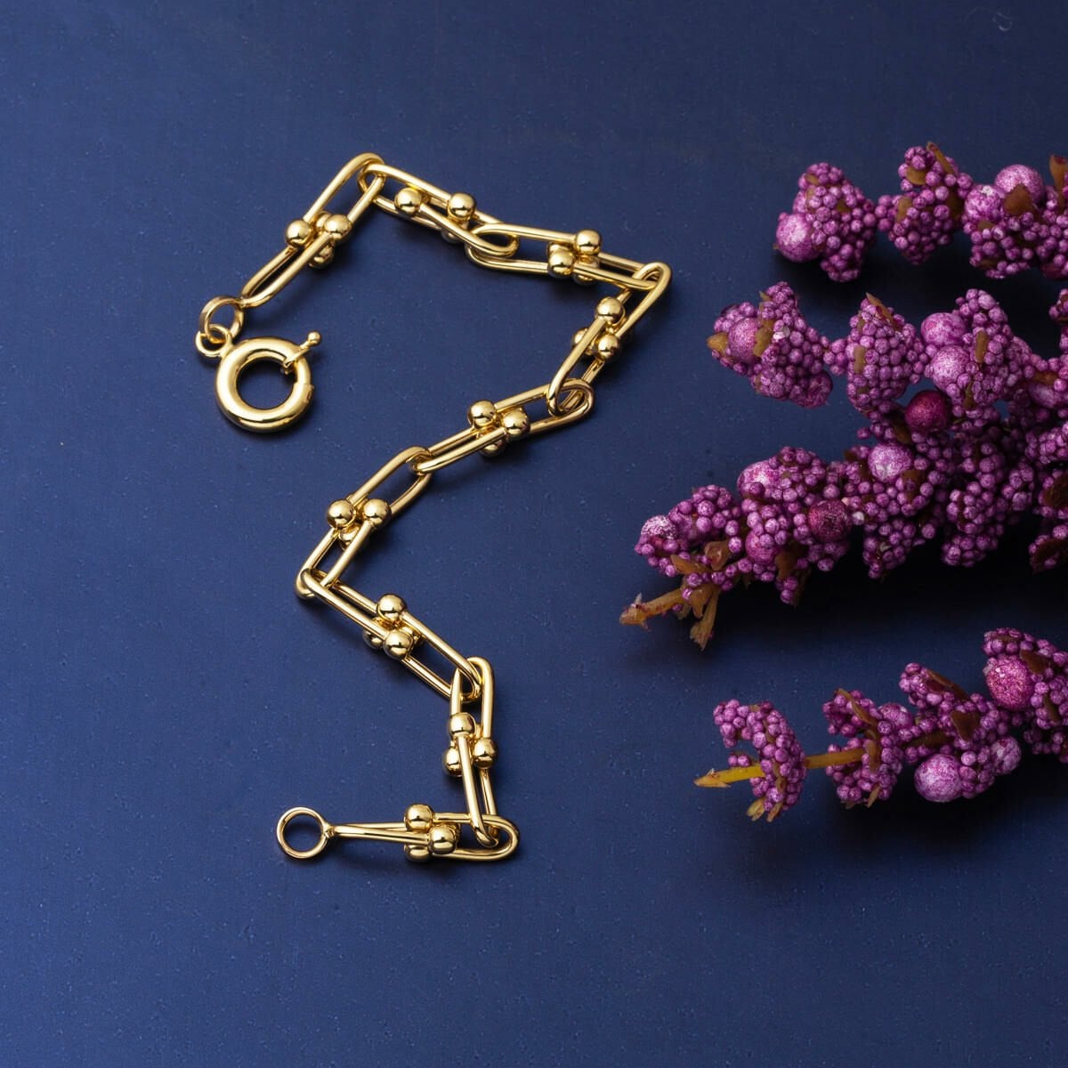 14K Yellow Gold Designer Inspired Bracelet