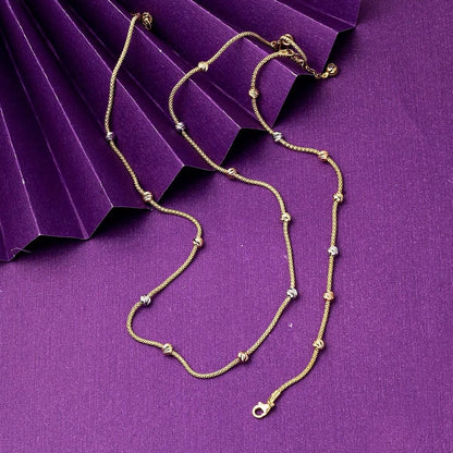 14K Yellow Gold Ball Necklace