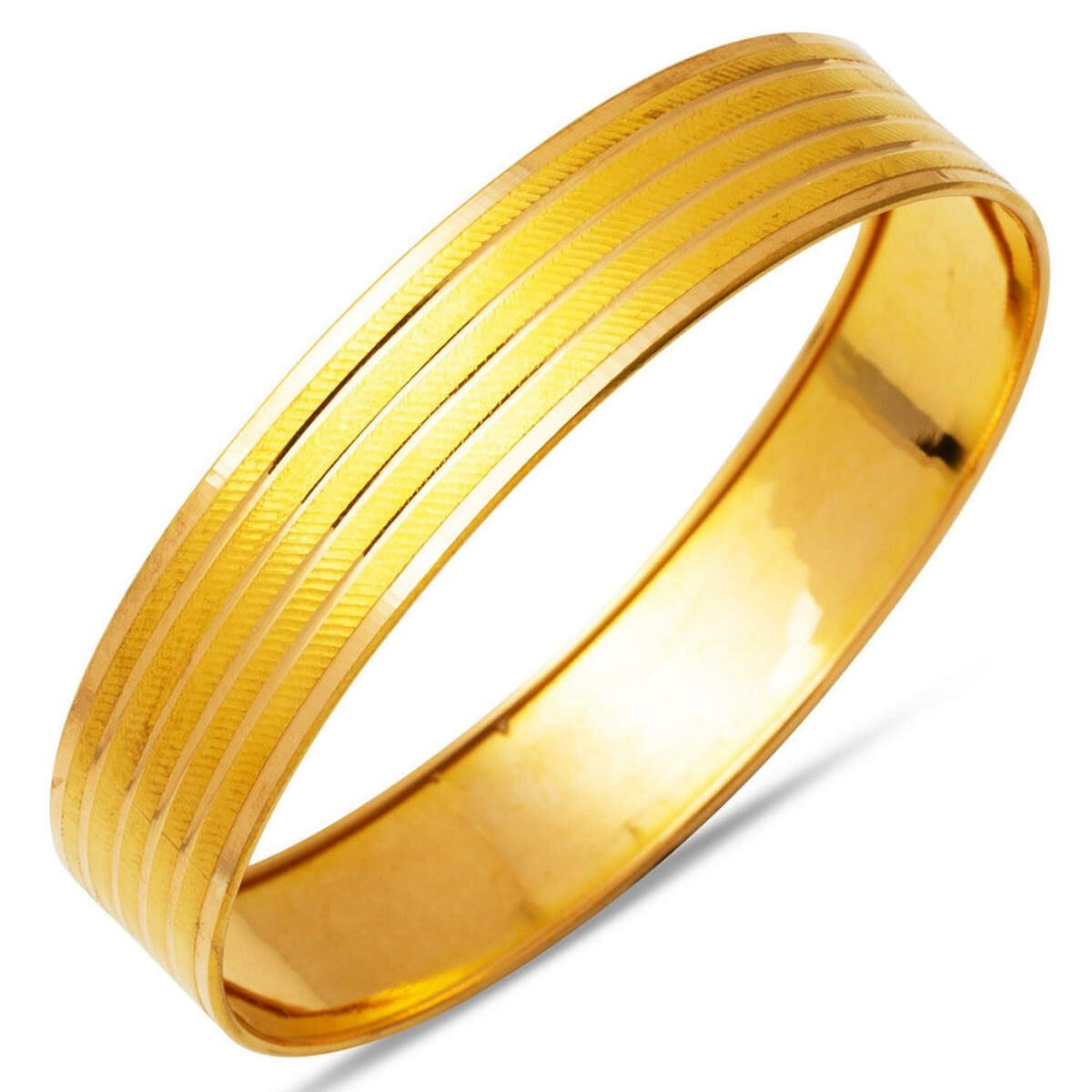 14K Yellow Gold Trabzon Mesh Bangle