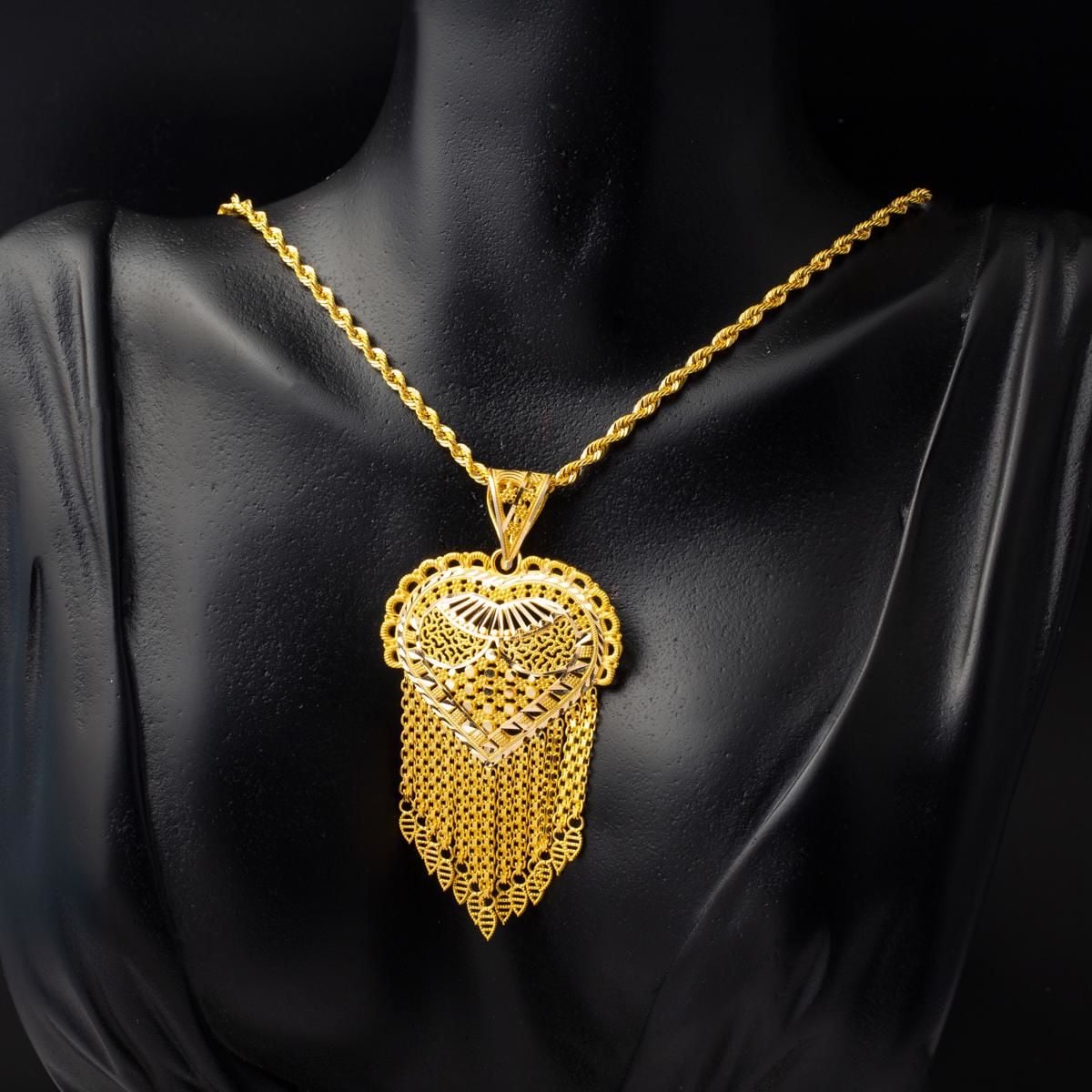 14K Yellow Gold Indian Style Chain Necklace