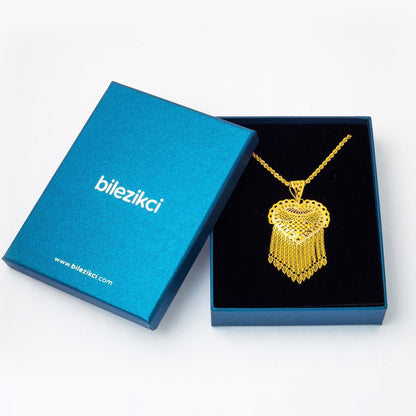 14K Yellow Gold Indian Style Chain Necklace