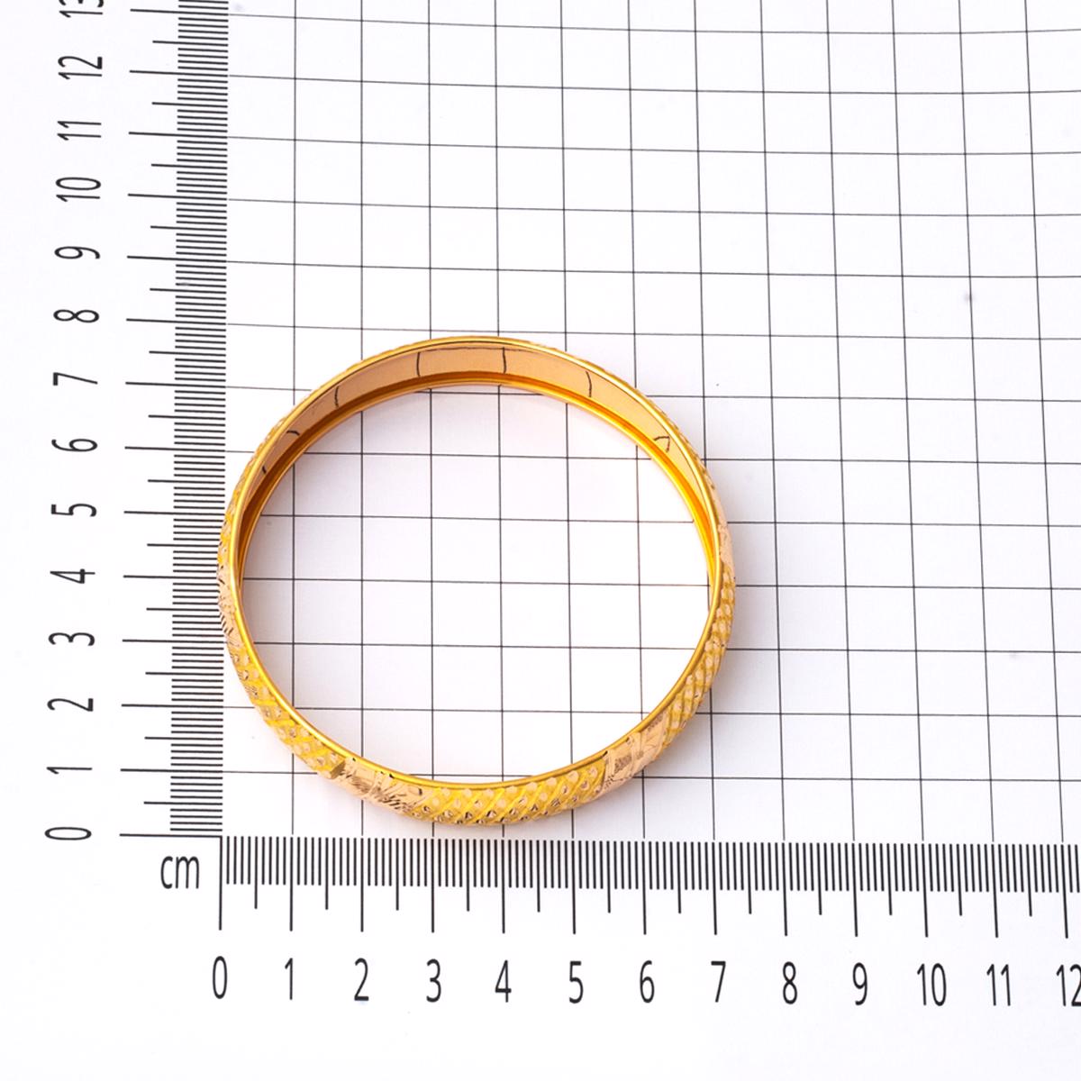 22K Yellow Gold 1.5 CM Wide Bangle (14 g)