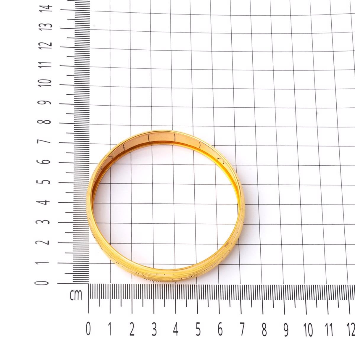 22K Yellow Gold 1.5 CM Wide Bangle (13.93 g)
