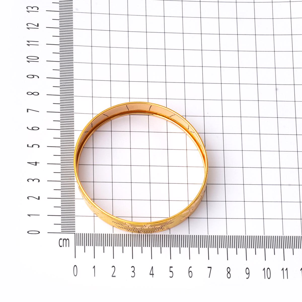 22K Yellow Gold Wide Bangle