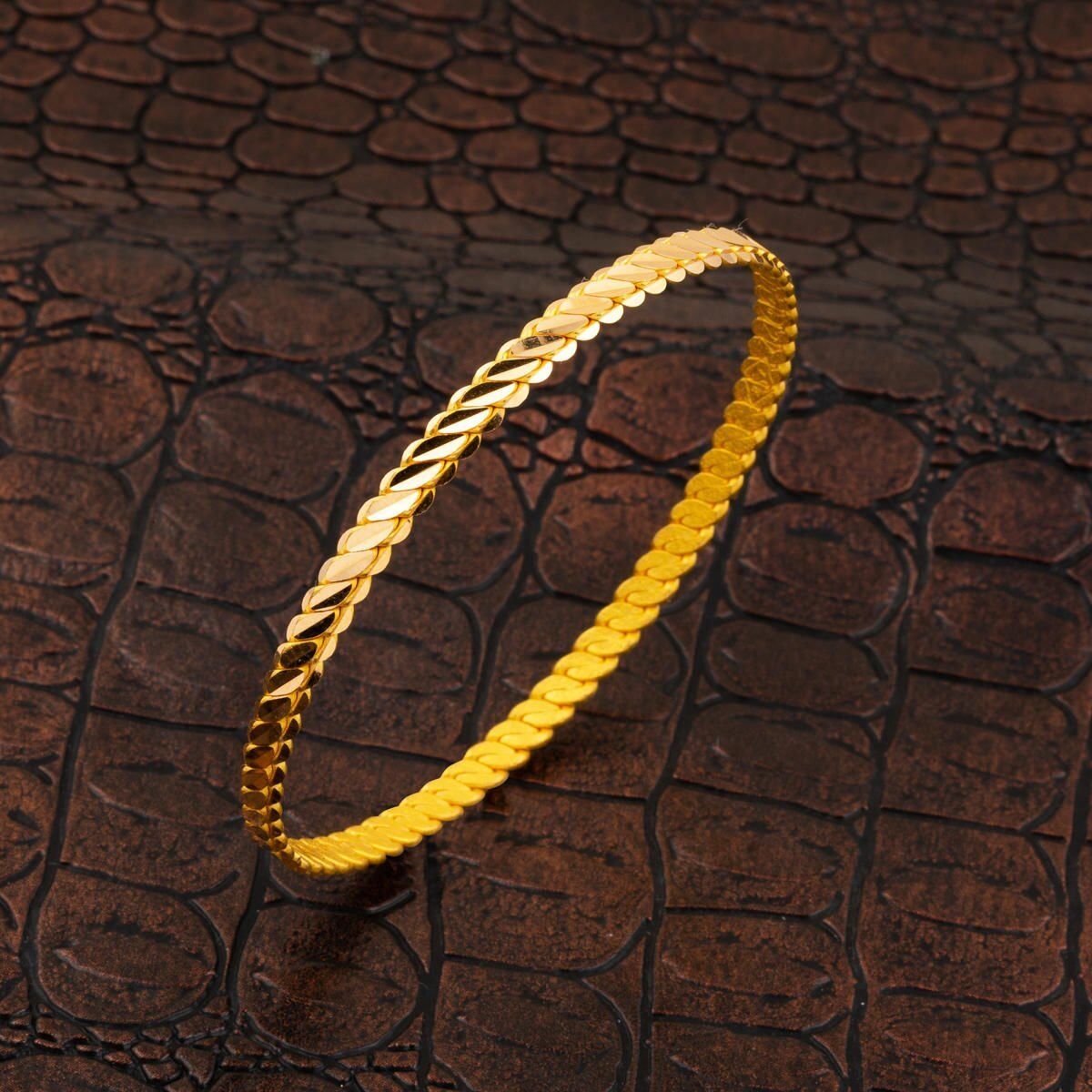 22K Yellow Gold 3-Piece Adana Twisted Bangle (14 g)