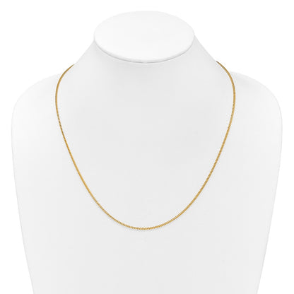 26 Inch 14K Yellow Gold Adjustable 1.5mm Franco Chain Necklace