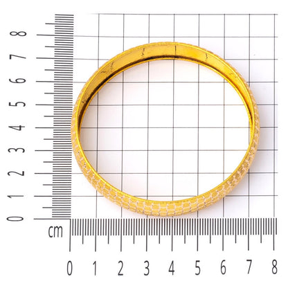 14K Yellow Gold 1.5 cm Wide Bangle