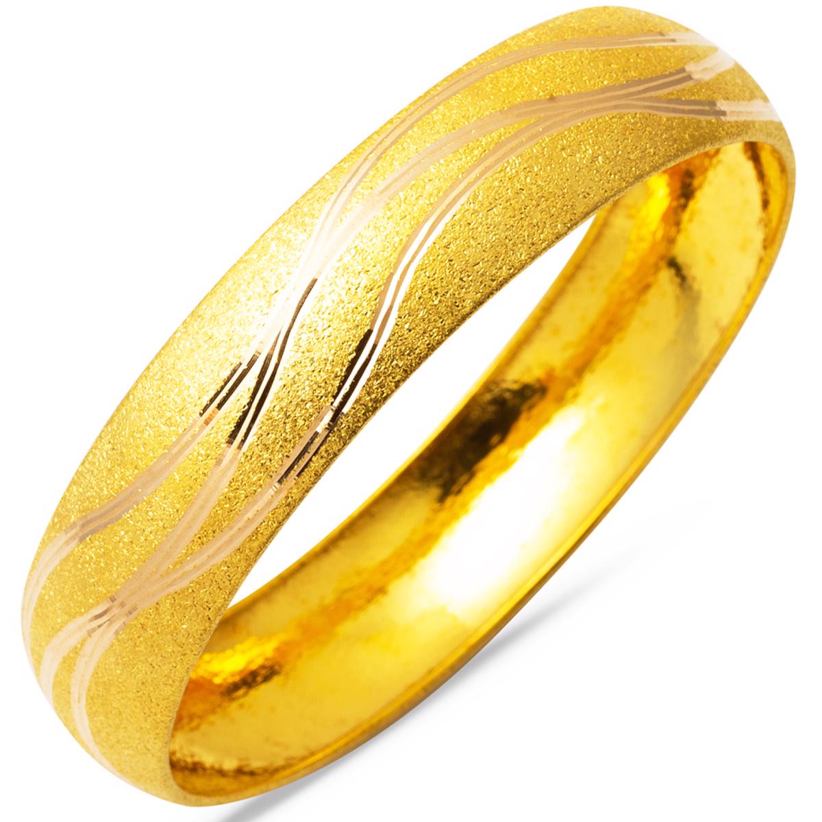 14K Yellow Gold 1.5 cm Wide Bangle (11 g)