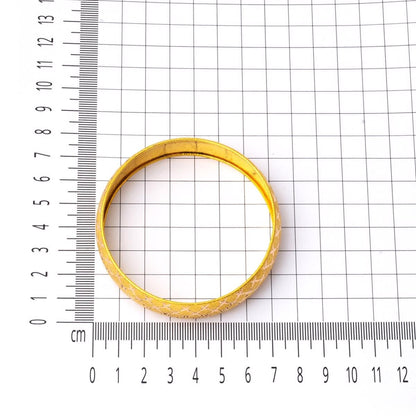14K Yellow Gold 1.5 cm Wide Bangle