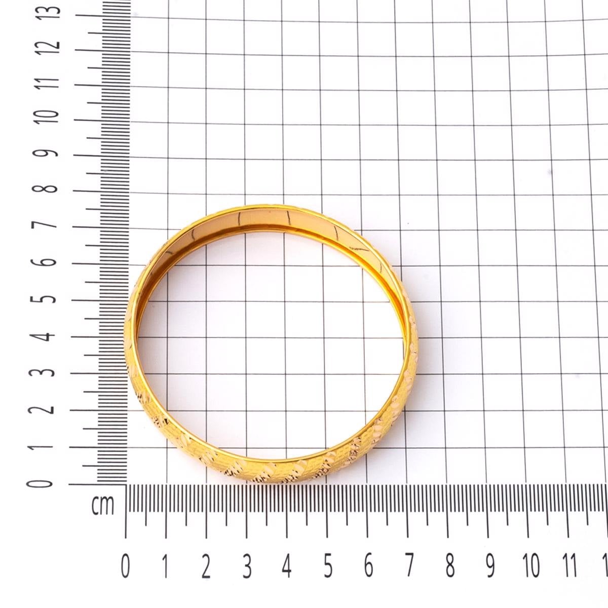 22K Yellow Gold 1.5 cm Wide Bangle (16.14 g)