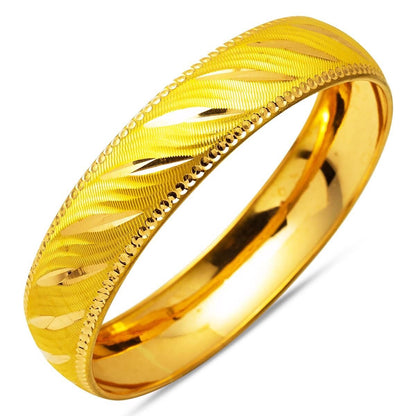 22K Yellow Gold 1.5 cm Wide Bangle (15 g)