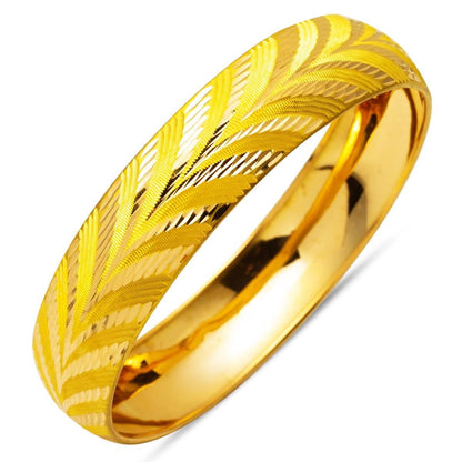 22K Yellow Gold 1.5 cm Wide Bangle