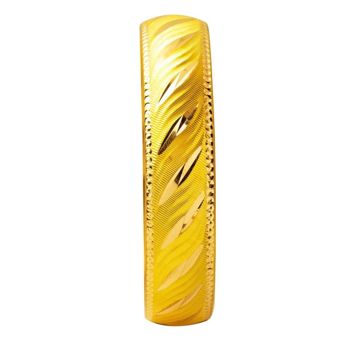 22K Yellow Gold 1.5 cm Wide Bangle (15 g)