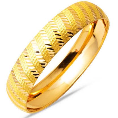 22K Yellow Gold 1.5 cm Wide Bangle (16.14 g)