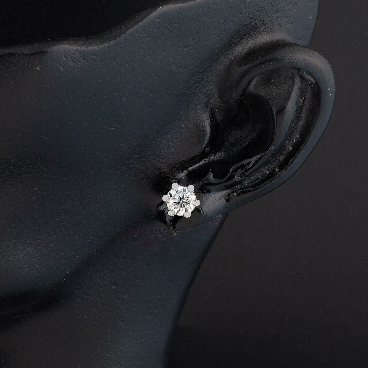 14K White Gold 1.50 Ct Moissanite Necklace and Earrings Set
