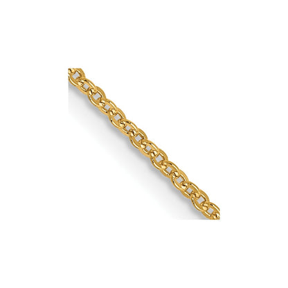18 Inch 14K 1.1mm Flat Cable Chain Necklace