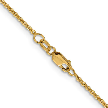 20 Inch 14K 1.7mm Flat Cable Chain Necklace