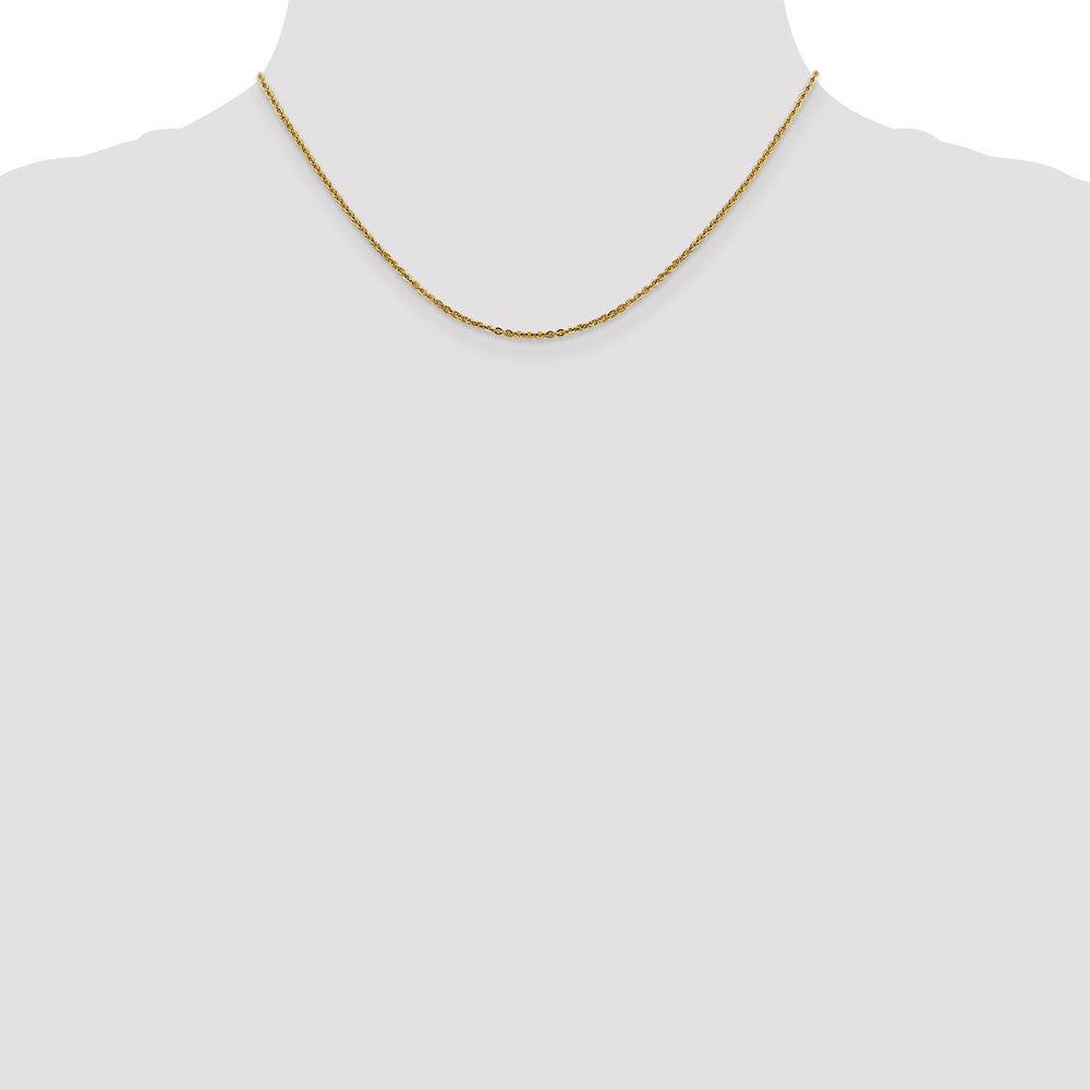16 Inch 14K 1.7mm Flat Cable Chain Necklace