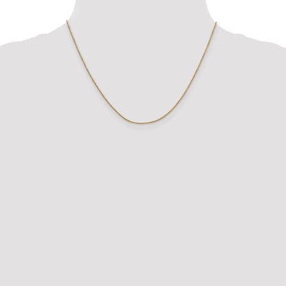 18 Inch 14K .9mm Round Snake Chain