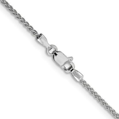 16 Inch 14K White Gold 1.5mm Spiga Chain Necklace