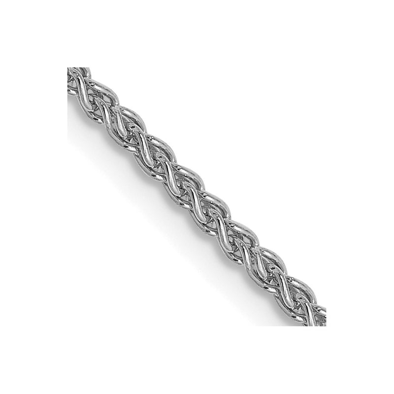 24 Inch 14K White Gold 1.5mm Spiga Chain Necklace