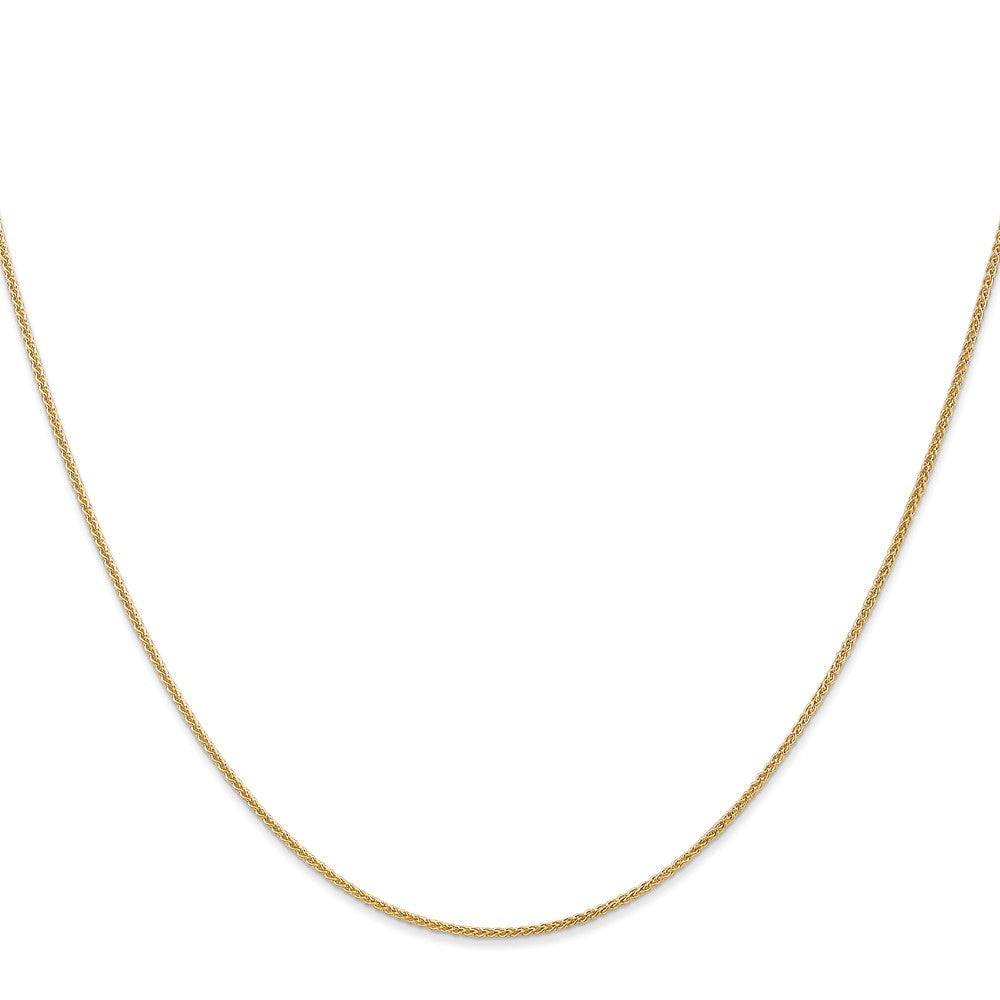 3 Inch 14K Yellow Gold 1.0mm Spiga Chain Necklace