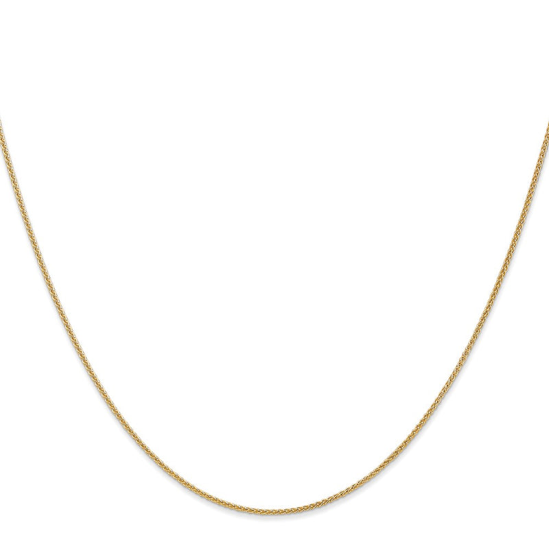 24 Inch 14K 1.0mm Spiga Chain Necklace