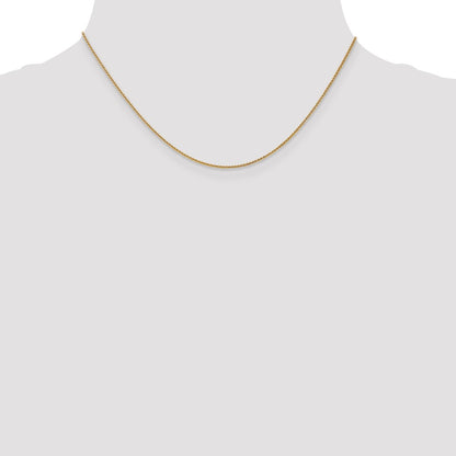 16 Inch 14K 1.0mm Spiga Chain Necklace