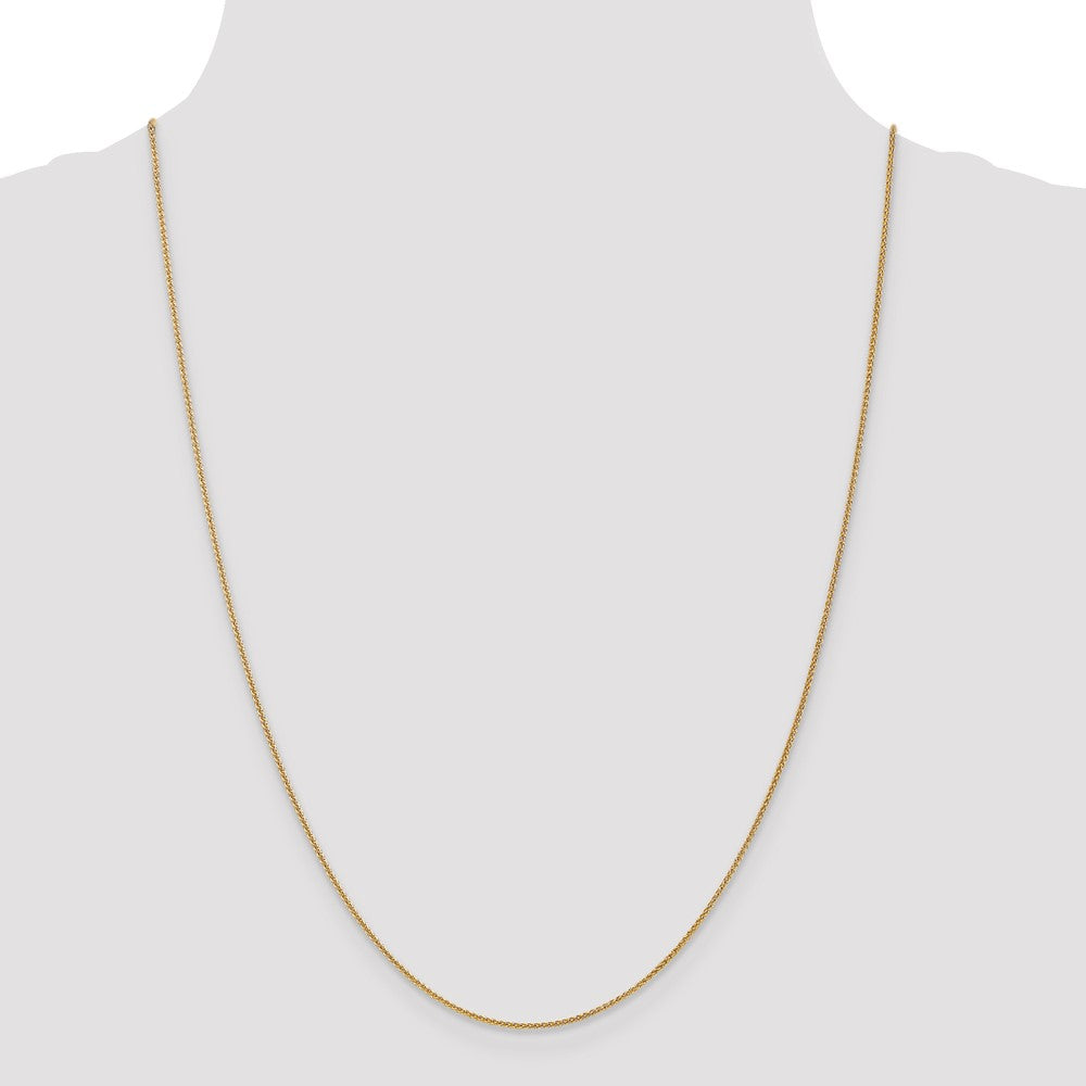 24 Inch 14K 1.0mm Spiga Chain Necklace