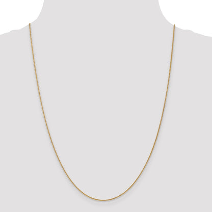 24 Inch 14K 1.0mm Spiga Chain Necklace