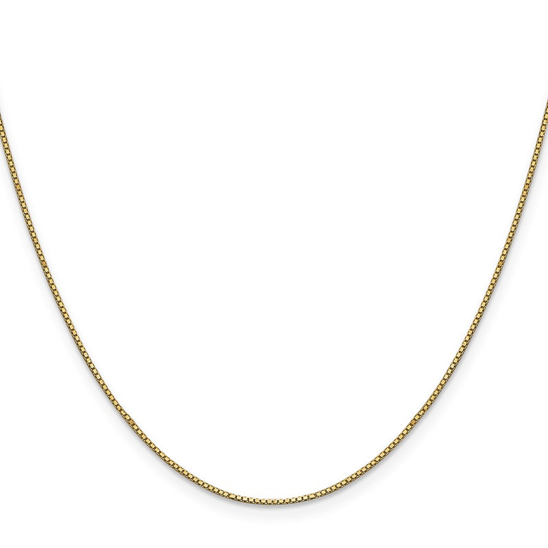 24 Inch 14K .9mm Box Chain Necklace