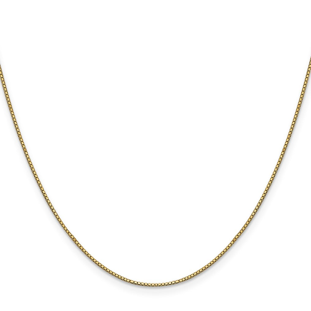 18 Inch 14K .9mm Box Chain Necklace