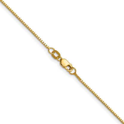 20 Inch 14K .9mm Box Chain Necklace