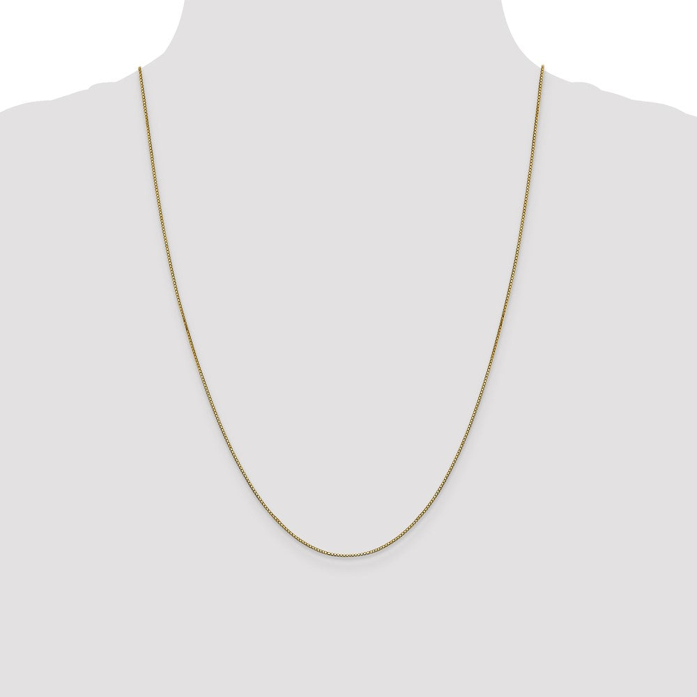 24 Inch 14K .9mm Box Chain Necklace