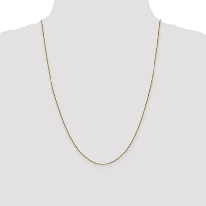 24 Inch 14K .9mm Box Chain Necklace