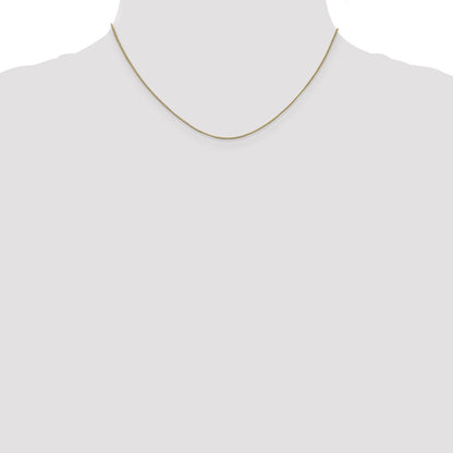 16 Inch 14K .7mm Box With Lobster Clasp Chain Necklace