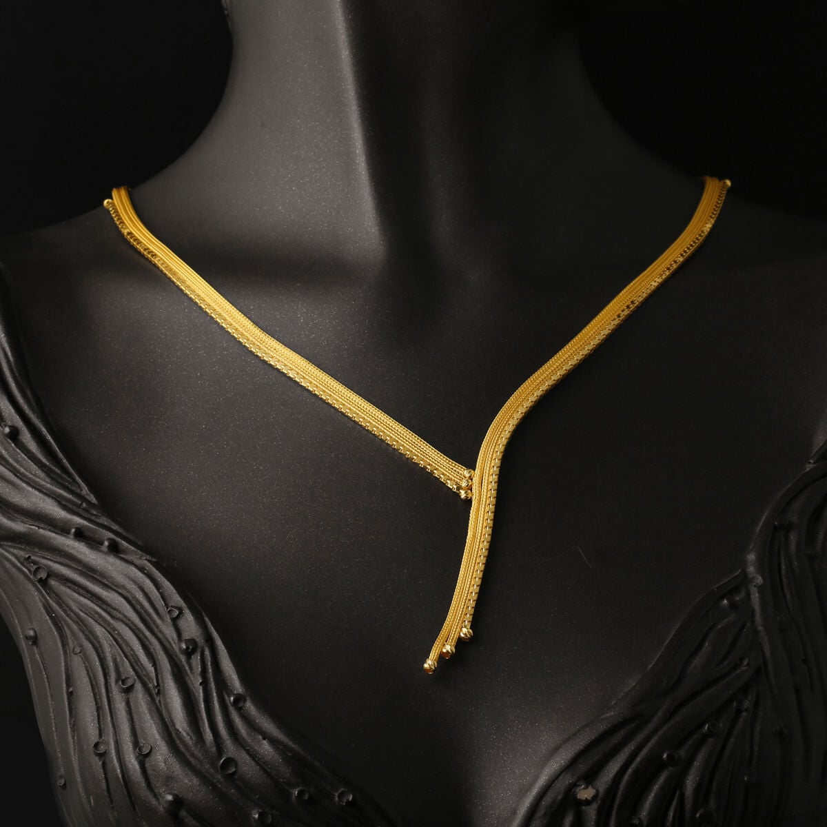 14K Yellow Gold Italian Braided Wedding Set
