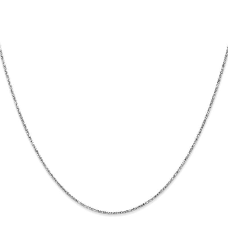20 Inch 14K White Gold 1.0mm Spiga Chain Necklace