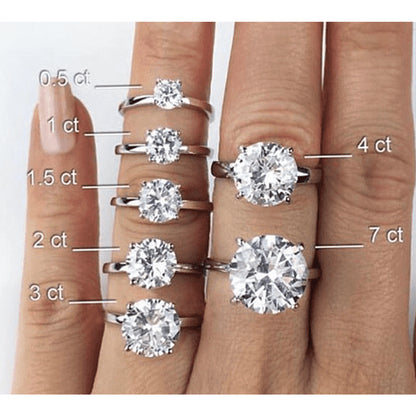 1.50 CT. Certified Natural Clarity Enhanced Diamond Solitaire Engagement Ring in Solid 14K Gold (I/I2)