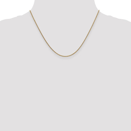 18 Inch 14K 1.6mm Round Cable Chain Necklace