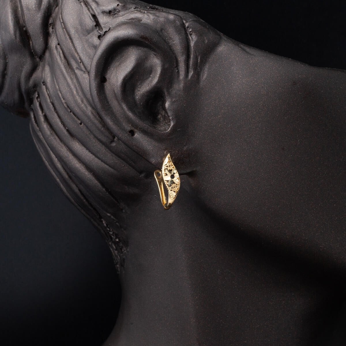 14K Yellow Gold Flower of Life Double Jewelry Set