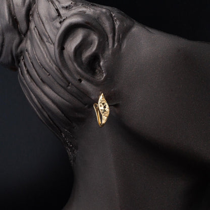 14K Yellow Gold Flower of Life Double Jewelry Set