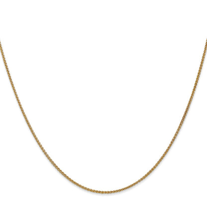 3 Inch 14K Yellow Gold 1.2mm Spiga Chain Necklace