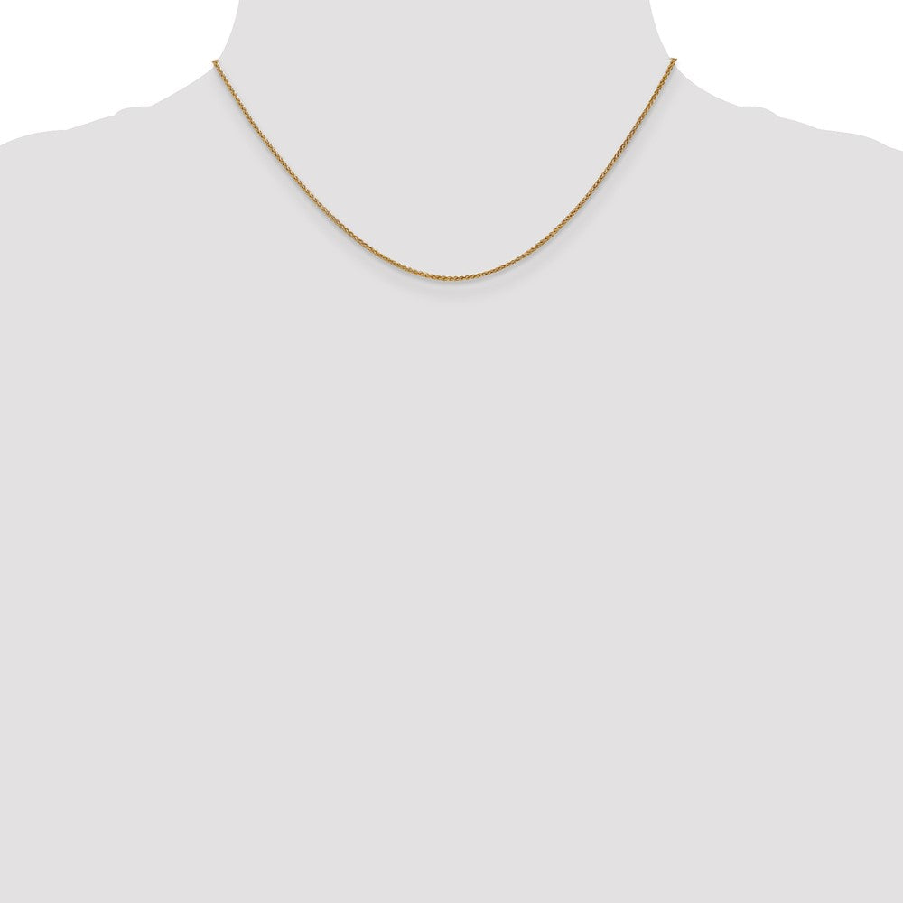 16 Inch 14K 1.2mm Spiga Chain Necklace