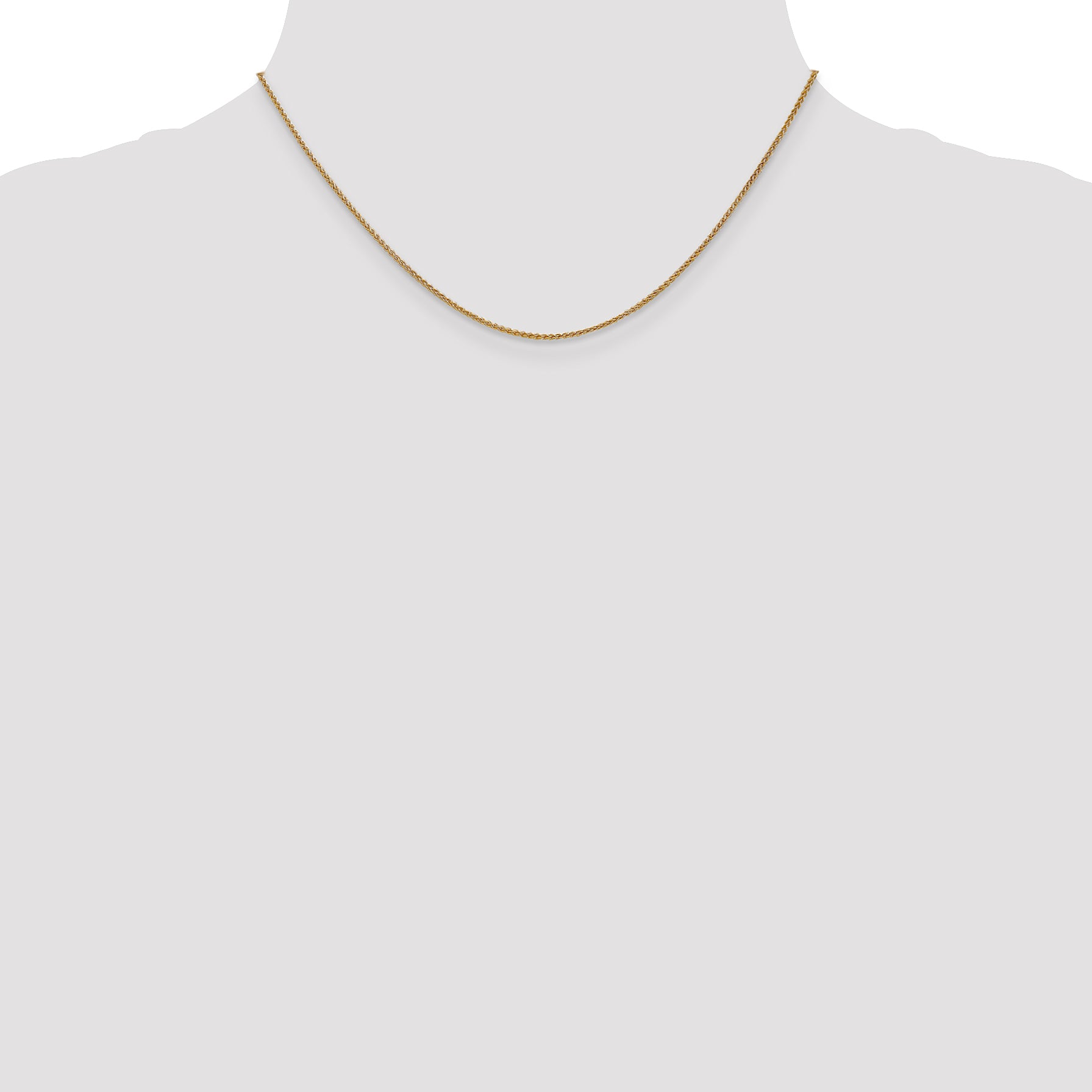 16 Inch 14K White Gold 1mm Box Chain