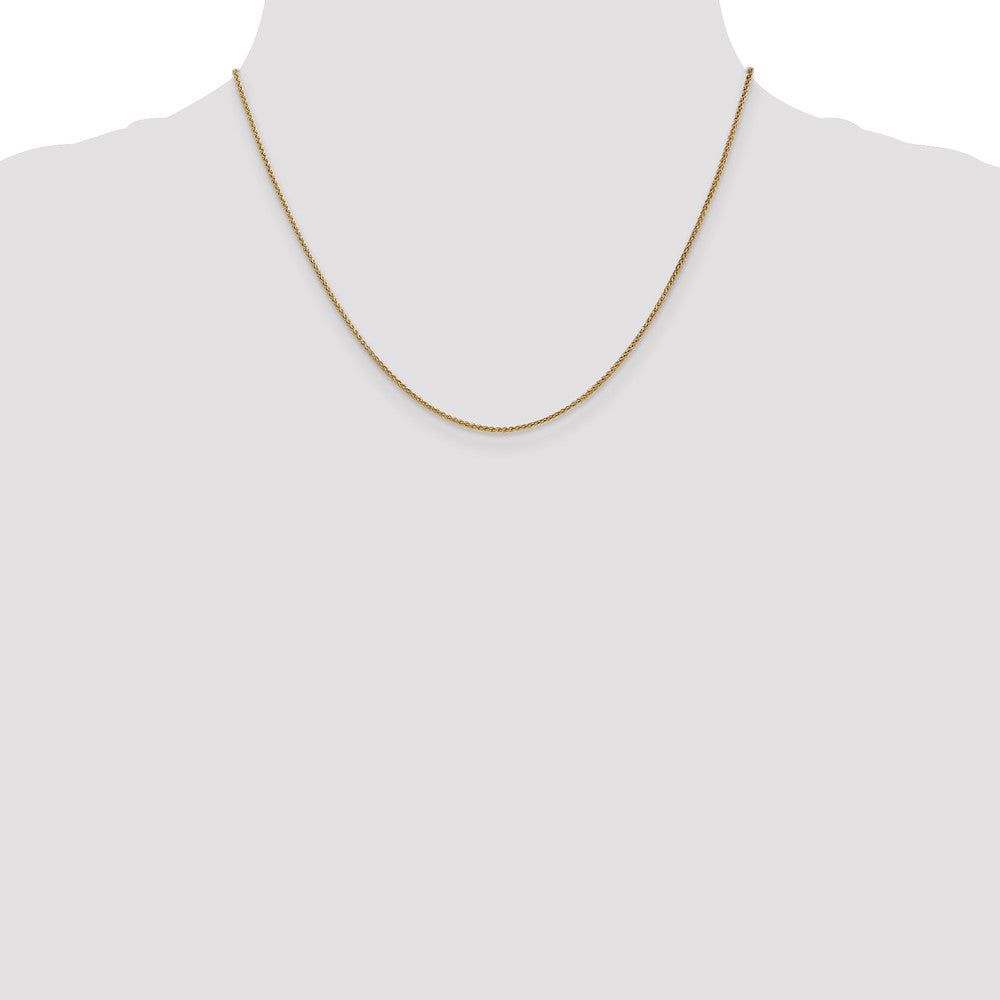 20 Inch 14K 1.2mm Spiga Chain Necklace