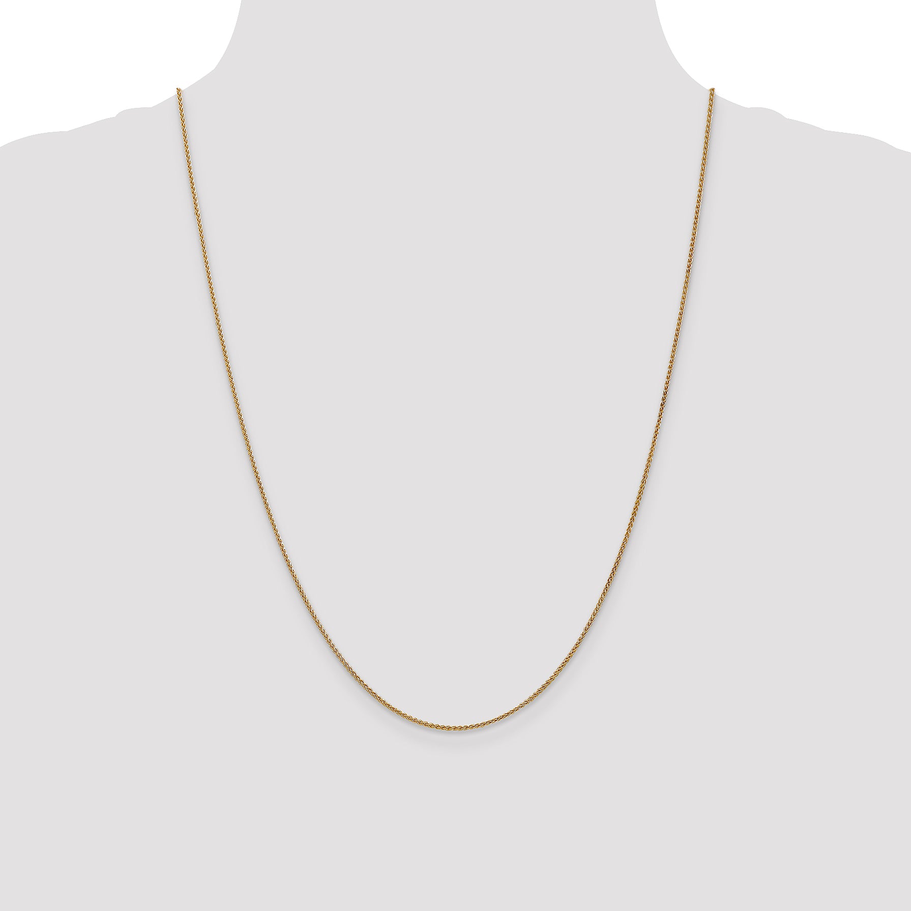 24 Inch 14K 1.2mm Spiga Chain