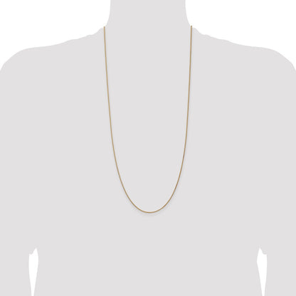 3 Inch 14K Yellow Gold 1.2mm Spiga Chain Necklace