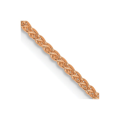 20 Inch 14K Rose Gold 1.2mm Spiga Chain Necklace