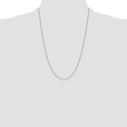 18K White Gold Wg 1.15mm D/C Cable Chain